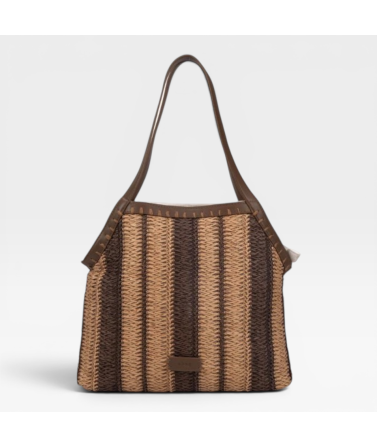 Bolso rafia combinada...